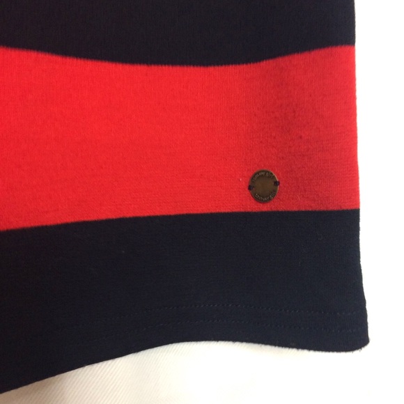 90’s Y2K Vintage Tommy Hilfiger maxi skirt with slit stripes color block Long - Picture 6 of 8